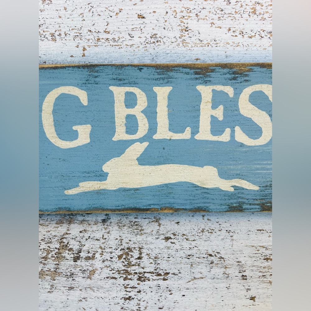 *Spring Blessings Sign, Blue - Picture 3 of 11